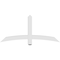 Ekena Millwork Bellingham Architectural Grade PVC Gable Bracket, 60"W x 27 1/2"H x 4"D x 4"F, 11/12 Pitch GBP060X28X0404BEL00 - alternate 4